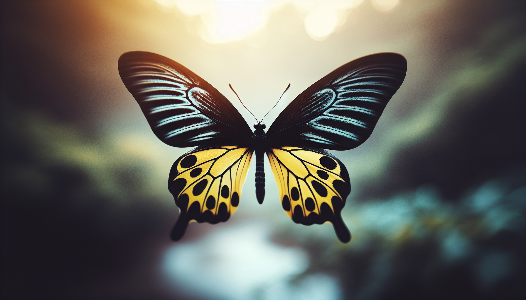 black and yellow butterfly meaning