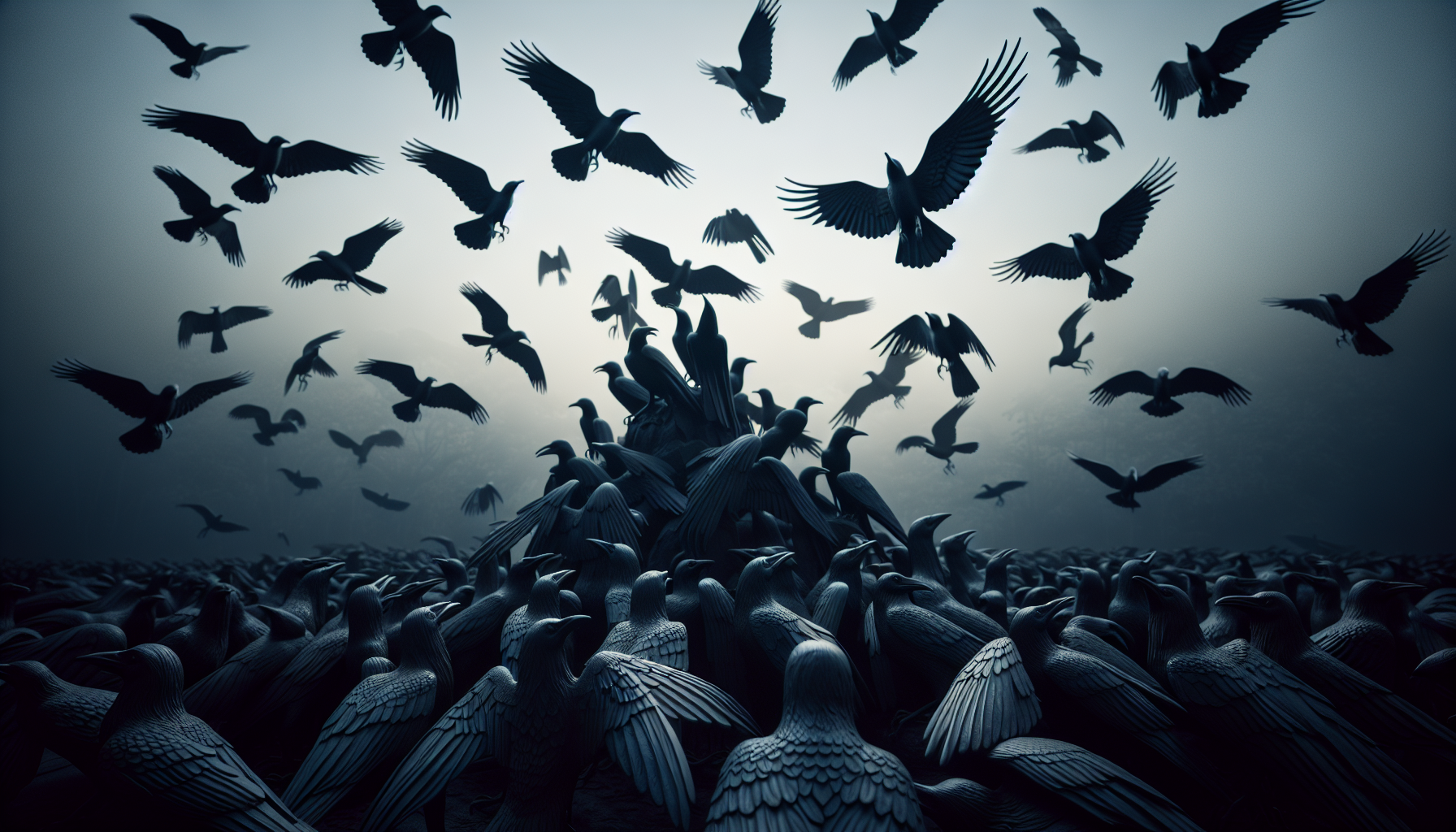 crows gathering in large numbers spiritual meaning