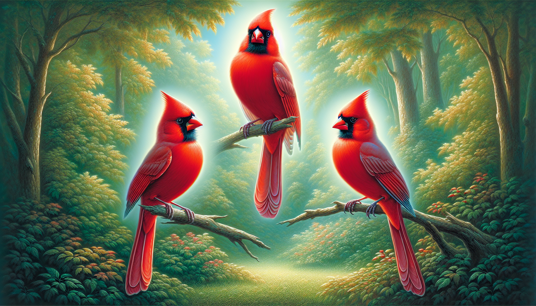 3 red cardinals spiritual meaning